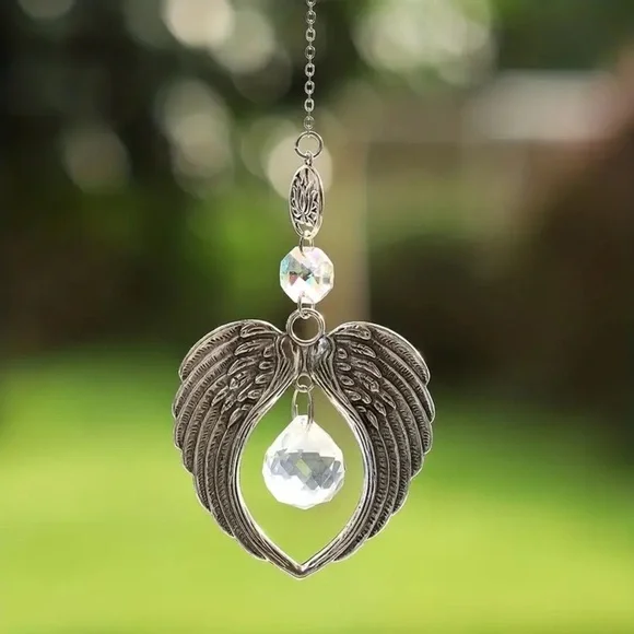 Lotus/Angel Wings Sun Catcher - Picture 3 of 5